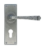 Anvil 33703 Avon Euro Profile Lever Lock Door Handles Pewter Patina 106.40