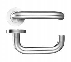 Zoo ZCS030PS 19mm RTD Lever on Rose Door Handles G304 Polished Stainless Steel 16.06