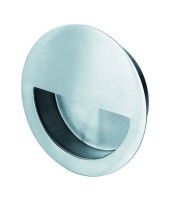 Steelworx 89mm Circular Flush Pull FPH1004BSS Polished Stainless Steel 14.16
