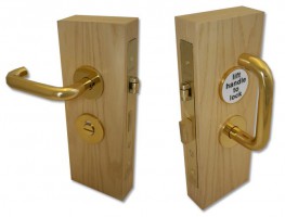 Jeflock Disabled Bathroom Lockset Polished Brass 415.80