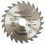 Trend Circular Saw Blade CSB/16524 CraftPro TCT 165mm 24T 30mm 24.45