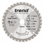 TREND CSB/14036T WOOD SAWBLADE 140X20X36TX1.8 29.23