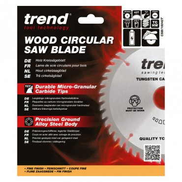 TREND CSB/16042T WOOD SAWBLADE 160X20X42TX1.8