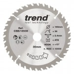 TREND CSB/16536 WOOD SAWBLADE 165X30X36TX2.4 36.05