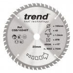 TREND CSB/16548T WOOD SAWBLADE 165X20X48TX1.5 34.10