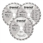 TREND CSB/165/3PK/D WOOD SAWBLADE 165X20X24T,3PK 62.95
