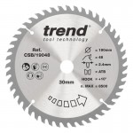 TREND CSB/19048 WOOD SAWBLADE 190X30X48TX2.4 38.98