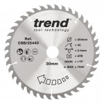 TREND CSB/25440 WOOD SAWBLADE 254X30X40TX2.4 57.48