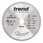 TREND CSB/26080 WOOD SAWBLADE 260X30X80TX2.3 84.77