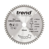 TREND CSB/AP19060A AP SAWBLADE 190X20X60TX2.8 50.66