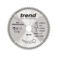 TREND CSB/AP23580 AP SAWBLADE 235X30X80TX2.8 60.41