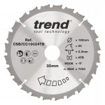 TREND CSB/CC19024TB WOOD CC SAWBLADE 190X30X24TX2.3 42.86