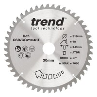 TREND CSB/CC21648T WOOD CC SAWBLADE 216X30X48TX2.2 50.66