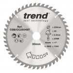 TREND CSB/CC25048T WOOD CC SAWBLADE 250X30X48TX2.2 60.41