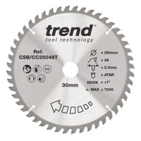 TREND CSB/CC25048T WOOD CC SAWBLADE 250X30X48TX2.2 60.41