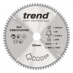 TREND CSB/CC25480 WOOD CC SAWBLADE 254X30X80TX3.0 85.75