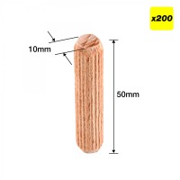 Trend DWL/10X50/200 Dowels 10 x 50mm Pack of 200 8.50