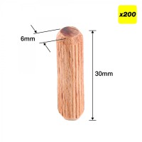 Trend DWL/6X30/200 Dowels 6 x 30mm Pack of 200 4.99