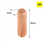 Trend DWL/8X30/50 Dowels 8 x 30mm Pack of 50 2.29