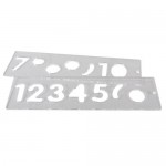 Trend Temp/NUC/57 Template Set Numbers 57mm Upper Case 34.39