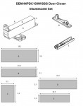 Intumescent Kit for NHN Concealed Pivoting Door Closer 36.64