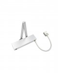 Vier Electromagnetic Door Closer Hold Open Swing Free Size 3 Square Cover Silver 160.17