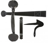 Anvil 33253 Heavy Bean Thumblatch Set Black 56.43