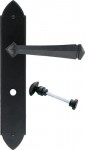 Anvil 33274 Gothic Bathroom Lever Lock Door Handles Black 107.32