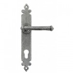 Anvil 33766 92mm Tudor Espagnolette Euro Lock Door Handle Set Pewter 97.00