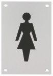 150 x 100mm Sign Female Figure Self Adhesive SAA 5.49