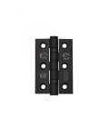 76mm x 50mm Fire Door Ball Bearing Butt Hinge Matt Black 2.88