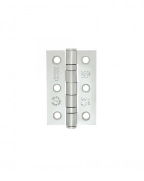 76mm x 50mm Fire Door Ball Bearing Butt Hinge Satin Stainless