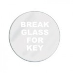 6876 Round Spare Glass For Key Box 3.19