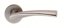 Eurospec Steelworx Door Handles Lever on Rose CSL1121SSS G304 Satin Stainless Steel 30.09