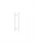 Fulton & Bray 220mm T Bar Cabinet Handle 160mm Centres Matt White �1.82