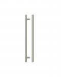 Fulton & Bray 316mm T Bar Cabinet Handle 256mm Centres Brushed Nickel 2.54