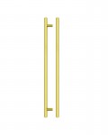 Fulton & Bray 380mm T Bar Cabinet Handle 320mm Centres Brushed Gold 4.20