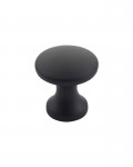 Round Cabinet Door Knob 24mm Matt Black TDFK24-MB 1.10