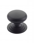 Round Cabinet Door Knob 37mm Matt Black TDFK37-MB 3.17