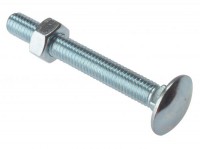 Coach Bolt & Nut Zinc Plated M10 x 100mm 1.06