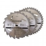 TCT Circular Saw Blades Silverline 190mm 260333 Pack of 3 26.64