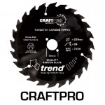 Trend Non-Stick Coated Circular Saw Blade CSB/TC19024T CraftPro TCT 190mm 24T 30mm 26.35