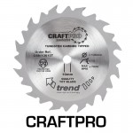 Trend Circular Saw Blade CSB/16540T CraftPro TCT 165mm 40T 20mm Thin 23.24