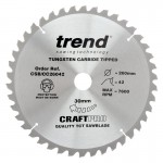 Trend Circular Saw Blade CSB/CC26042 CraftPro TCT Mitre Saw Crosscutting 260mm 42T 30mm 38.30