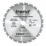 Trend Circular Saw Blade CSB/18424T CraftPro TCT 184mm 24T 20mm Thin 23.86