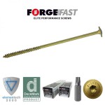 ForgeFast Construction Screw Wafer Head Torx 8.0mm x 140mm Tub of 35 21.47