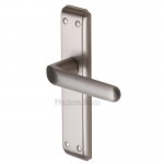 Marcus DEC3030-SN Deco Lever Bathroom Door Handles Satin Nickel 51.44