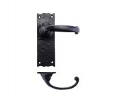 Foxcote Foundries FF112 Traditional Lever Latch Door Handles Black Antique 20.06