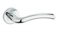 Door Handles Stanza Assisi Lever on Round Rose Polished Chrome ZPZ010CP 15.51