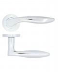 Door Handles Stanza Cadiz Lever on Round Rose Polished Chrome ZPA060-CP 11.67